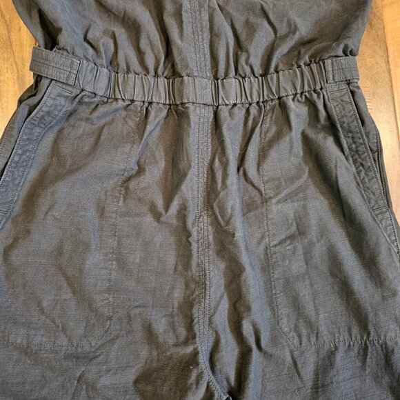 Everlane Black The Fatigue Apron Jumpsuit Size 16 Baggy Relaxed‎ Fit NWT Organic - Picture 8 of 11